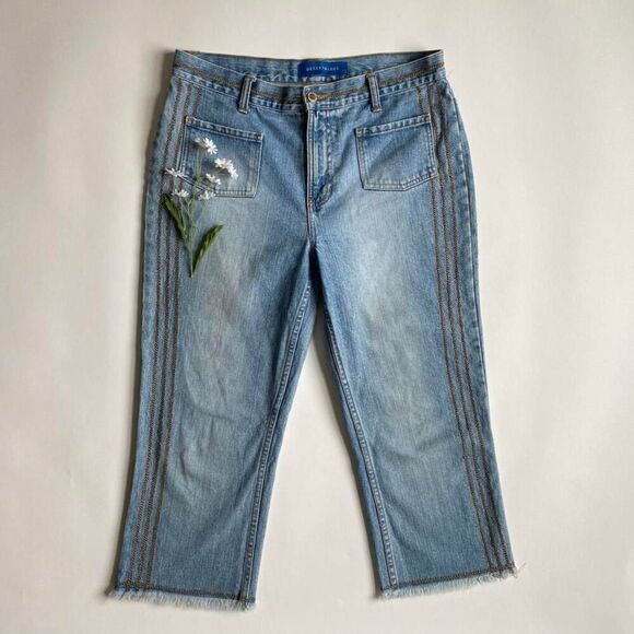 Y2K denim capris - Picture 1 of 8